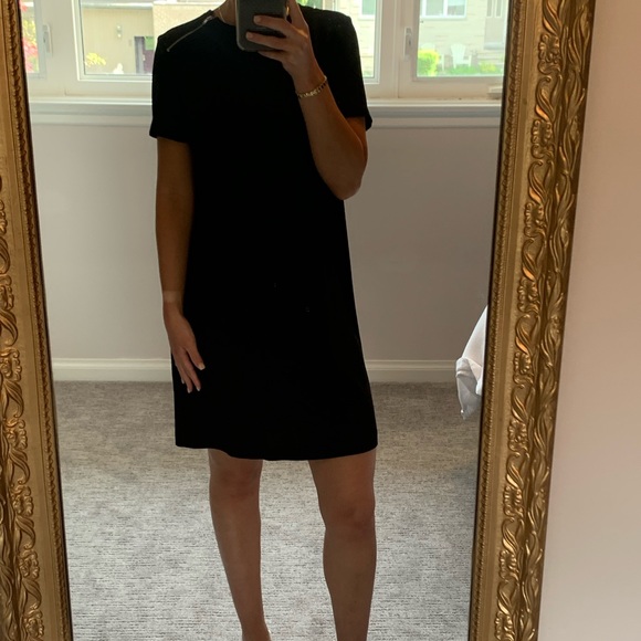 Zara Black Dress with Pleated Back - Picture 2 of 4